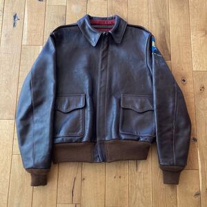 Real McCOY A-2 ROUGH WEAR 実名復刻 レッドシルク 中古 34 フライトジャケット リアルマッコイズ