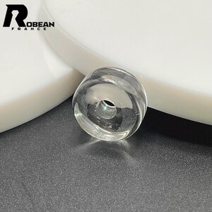 上品 EU製 定価5万円★ROBEAN・水晶玉★パワーストーン 本水晶（クォーツ） 水晶球 天然石 高透明 きれいめ 約16.5*8.2mm C522717