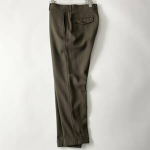 RAINMAKER size/46 (iz) レインメーカー ウール スラックス パンツ トラウザー ダブル オリーブグリーン 日本製 PANTS