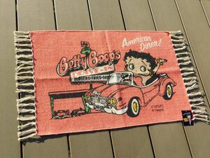 ◆送料無料◆【ベティちゃんコットンマット】※《Betty Boop・DINER》ベティ・ブープ　ピンク