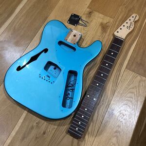 Squier by Fender Vintage Modified Telecaster Thinline レイクプラシッドブルー ネック ボディ 