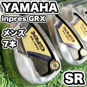 最高級　YAMAHA ヤマハ inpres GRX アイアンセット メンズ SR 7本　ドライバー　アイアン　パター　キャディバッグ　初心者　中級者