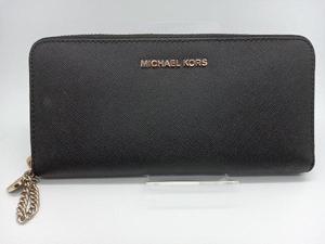 MICHAEL KORS ラウンドファスナー長財布 ブラック 32H5GA1E3L マイケルコース