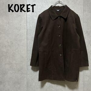 【KORET】コレット（ONE)シャツジャケット＊スウェードライク＊キレイめ＊