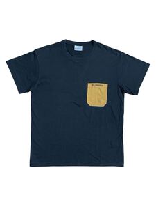 コロンビア Columbia 半袖 Tシャツ トップス ブラック アウトドア 古着 ロゴ刺繍 Sサイズ ム712