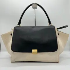 ✨美品✨CELINE セリーヌ トラペーズ ハンドバッグ キャンバス ベージュ