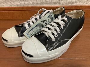 90s コンバース ジャックパーセル USA製 デッドストック 黒 レザー アメリカ製 ビンテージ vintage CONVERSE