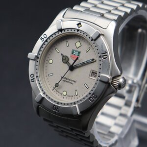 TAG HEUER タグホイヤー プロフェッショナル 2000シリーズ 962.206-2 クォーツ 200M防水 グレー文字盤 デイト 純正ブレス スイス製 メンズ