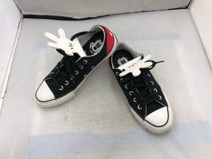 【CONVERSE×DISNEY】コンバース×ディズニーミッキーマウス　コラボスニーカー　ブラック　キャンバス　24cm　SY02-E8Z