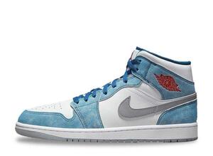 Nike Air Jordan 1 Mid SE "White/Hyper Royal/Red" 29cm DN3706-401