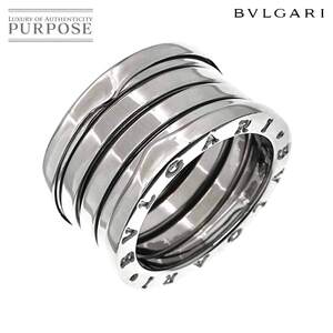 ブルガリ BVLGARI ビーゼロワン 4バンド #50 リング K18 WG ホワイトゴールド 750 指輪 B-ZERO1 Ring 90239436