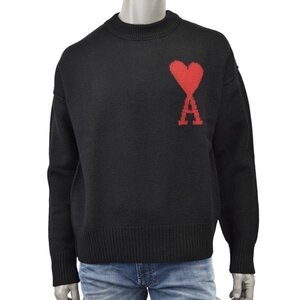 新品【Lサイズ】AMI Alexandre Mattiussi アミ アレクサンドロ マテュッシ RED ADC SWEATER/ビッグロゴ セーター ニット/BFUKS006 018 009