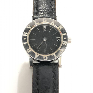 【中古】BVLGARI ブルガリブルガリ BB23SLD クオーツ 腕時計 ブラック ブルガリ[240024427642]