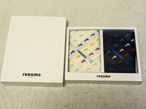 renoma レノマ ミニタオル 2枚 贈答品 タオルハンカチ ペア