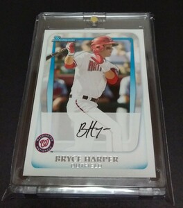 MLB 2011年Bowman ブライス・ハーパー(ナショナルズ)プロスペクト ルーキー。プリントサイン。No,BP1。BRYCE HARPER RC 