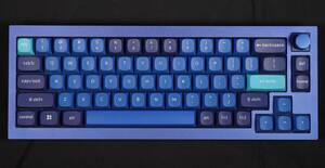 Keychron Q2 Navy Blue (Gateron G Pro Red) メカニカルキーボード 65% 有線 ネイビーブルー US配列 ガテロン ゲートロン 静音 赤軸