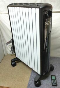 【NY297】DeLonghi デロンギ MDH15-BK デロンギ マルチダイナミックヒーター リモコン付き 電気ストーブ 乾式 暖房 