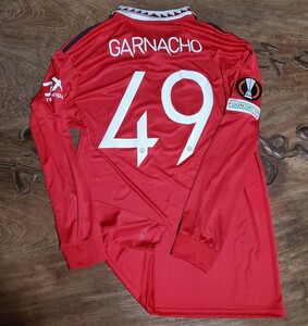 値下げ交渉 2022-23 EL マンチェスター・ユナイテッド #49 ガルナチョ adidas 長袖 検) MANCHESTER UNITED FC GARNACHO L/S ARGENTINA Y2K