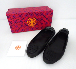 TORY BURCH トリーバーチ ミニー トラベル バレエ ウィズ ロゴ サイズ7.5 約24.5cm バレエシューズ フラットシューズ 51158251 黒 ブラック