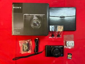 ★美品★動作品★SONY★コンパクトデジタルカメラ★SDカード/外箱付き★Cyber-shot★Caｒｌ ZEISS★DSC-RX100★ソニー/デジカメ/SR(P732)