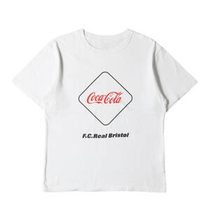 F.C.Real Bristol エフシーレアルブリストル Tシャツ サイズ:XL 20SS Coca-Cola エンブレムロゴ Tシャツ COCA-COLA EMBLEM TEE ホワイト