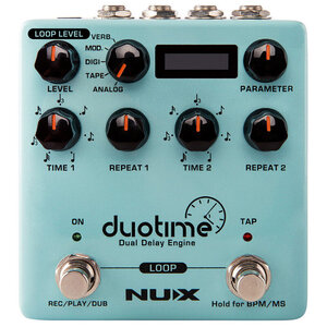 【1台限り大特価！】NUX(ニューエックス) / Duotime(Dual Delay Engine) NDD6 エフェクター ディレイ ※一部地域は除いて送料無料です。