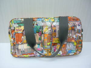 LESPORTSAC amy davis レスポートサック エイミーデイビス レスポ ハンドバッグ ミニボストン ナイロン ●⑦