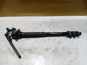 【1円スタート！本体美品】Manfrotto アルミニウム 一脚 MPMXPROA4 / 雲台 MHXPRO-BHQ6 カメラ 撮影機器 ※ケース汚れ有り