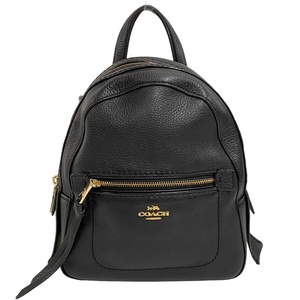 【中古】｜COACH コーチ F30530 レザー バックパック リュック ブラック レディース