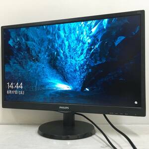 ☆【良品】PHILIPS 243V5QHABA/11 ワイド液晶モニター 23.6インチ フルHD（1920x1080）DVIx1/D-Subx1/HDMIx1 動作品