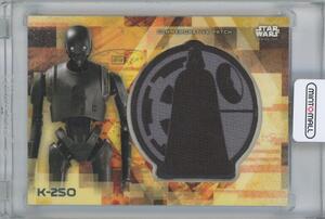 【K-2SO/DEATH STAR】2017 TOPPS Star Wars Rogue One Series Two Patches Gold [44/50] / K-2SO/デス・スター