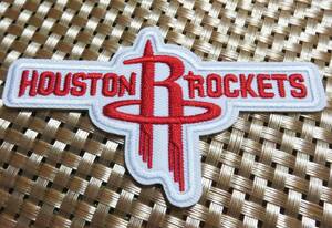 白赤R■新品NBA ヒューストン・ロケッツ Houston Rockets刺繍ワッペン■激渋☆バスケットボール◎アメリカ スポーツ◆洋服・衣類・衣服DIY