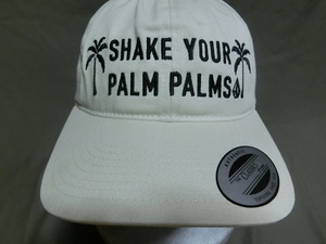 ★USA購入 激レア サーフ系 ボルコム【VOLCOM】南国風デザイン【SHAKE YOUR PALM PALMS】ヤシの木 ロゴ刺繍入りキャップ オフホワイト★