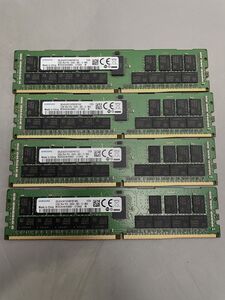 ★サーバ用メモリ★4枚セット 合計128GB SAMSUNG 32GB 2Rx4 PC4-2666V-RB2-12-MA0★現状引き渡し★動作未確認★