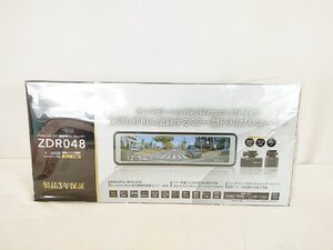 未使用品 COMTEC ドライブレコーダー ZDR048 ミラー型 コムテック ドラレコ 車載 防犯 録画 / 名古屋発1-202△