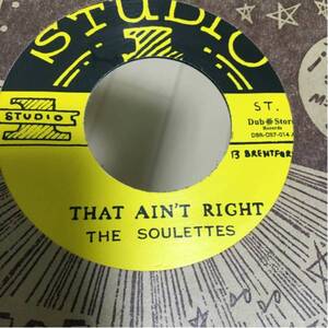 【名曲】The Soulettes / That Ain