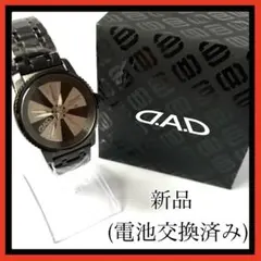 【新品】D.A.D デーアーデー メンズ 腕時計 ギャルソン ブラック×シルバー