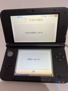 初期化済み 任天堂 ニンテンドー 3DSLL Nintendo 通電確認済み　動作確認済み【ジャンク】