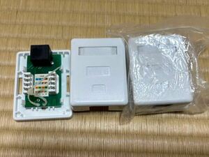 RJ45 ローゼット　1回線用　2個セット　Cat6対応