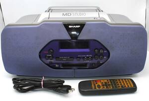 SHARP MD/CD システム MD-F10-S MD STUDIO MDラジカセ