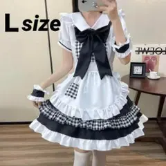 かわいい❣️メイド服 5点セット コスプレ ロリータ ワンピース 衣装 Lサイズ