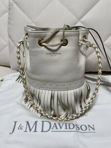 J&M DAVIDSON M カーニバル フリンジバッグ ニューホワイト　ジェイアンドエムデヴィッドソン