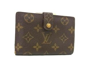 1円 LOUIS VUITTON ルイヴィトン モノグラム ポルトモネビエ ヴィエノワ USA限定 二つ折り 財布 ウォレット ブラウン系 FL3001