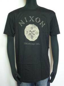 新品 正規 NS1529017 ニクソン NIXON プリントTシャツ ロゴTシャツ 半袖 トップス 黒 ブラック M メンズ