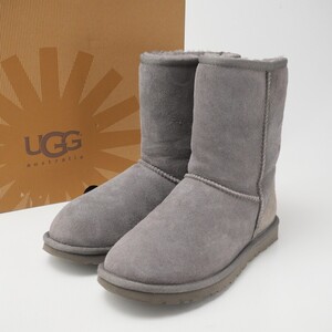 GQ9190■アグ/UGG*5825 W CLASSIC SHORT*ムートンブーツ*ショートブーツ*シューズ*靴*グレー*US6*23-23.5cm相当