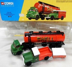 良美品　『CORGI CLASSICS』 SHELL/BP Bedford S Type アンティークトラックセット