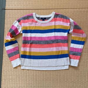 ギャップ セーター　150 虹色　綿100％