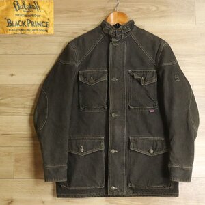 G1R/O12.20-2　イタリア製　Belstaff BLACK PRINCE　ベルスタッフ　デニム　モーターサイクルジャケット　ライダース　42　ユーロ古着