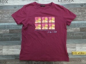 UNIQLO ユニクロ × アンディ・ウォーホル キッズ フラワープリント 半袖Tシャツ M 紫