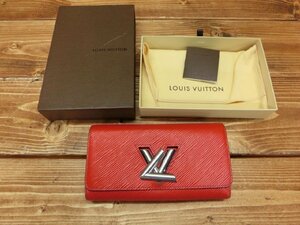 【O-6590】LOUIS VUITTON ルイヴィトン M61179 エピ ポルトフォイユ ツイスト 二つ折 長財布 ウォレット コクリコ 東京引取可【千円市場】